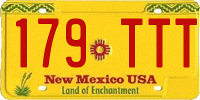 NM license plate 179TTT