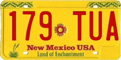 NM license plate 179TUA