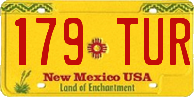 NM license plate 179TUR