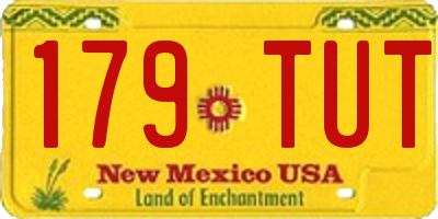NM license plate 179TUT