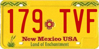 NM license plate 179TVF