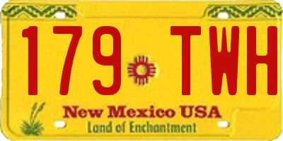 NM license plate 179TWH
