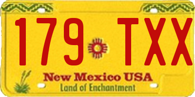 NM license plate 179TXX