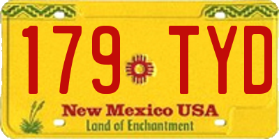 NM license plate 179TYD