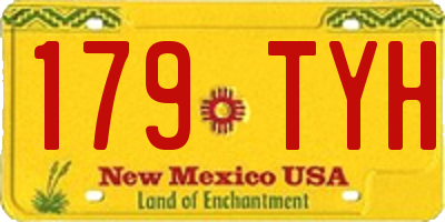 NM license plate 179TYH