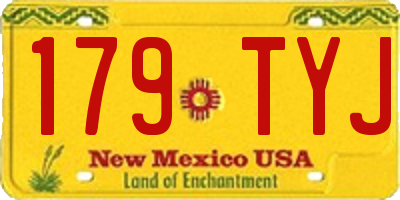 NM license plate 179TYJ
