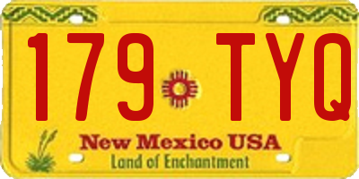 NM license plate 179TYQ