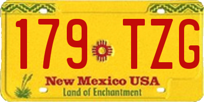 NM license plate 179TZG
