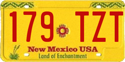 NM license plate 179TZT