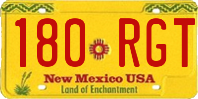 NM license plate 180RGT