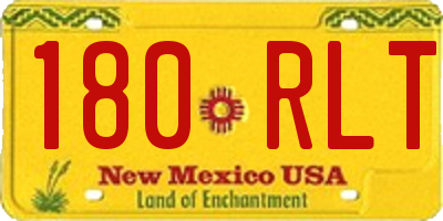 NM license plate 180RLT