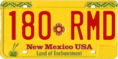 NM license plate 180RMD