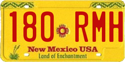 NM license plate 180RMH