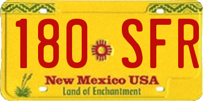 NM license plate 180SFR