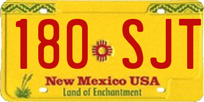 NM license plate 180SJT
