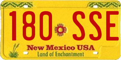 NM license plate 180SSE
