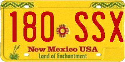 NM license plate 180SSX