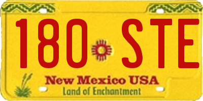 NM license plate 180STE
