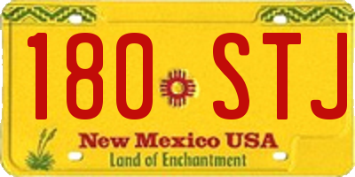 NM license plate 180STJ
