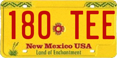 NM license plate 180TEE
