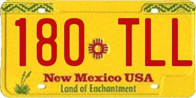 NM license plate 180TLL