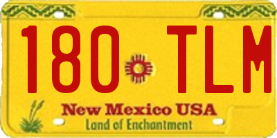 NM license plate 180TLM