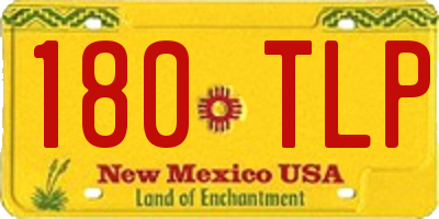 NM license plate 180TLP