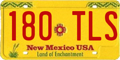 NM license plate 180TLS