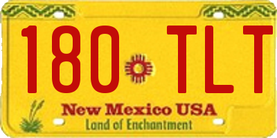 NM license plate 180TLT