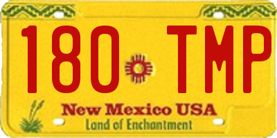 NM license plate 180TMP