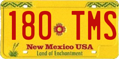 NM license plate 180TMS