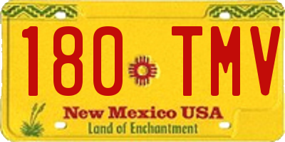 NM license plate 180TMV