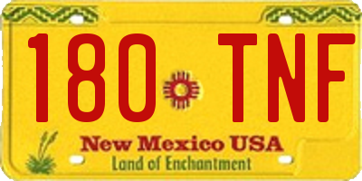 NM license plate 180TNF