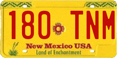 NM license plate 180TNM