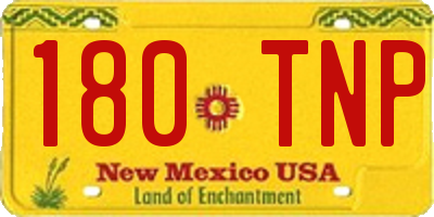 NM license plate 180TNP