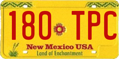NM license plate 180TPC