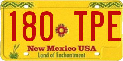 NM license plate 180TPE