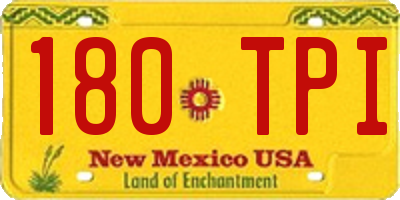 NM license plate 180TPI
