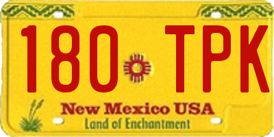 NM license plate 180TPK