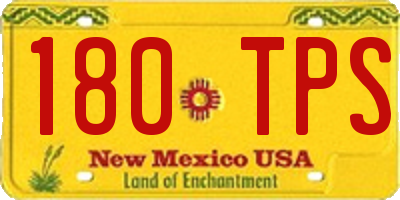 NM license plate 180TPS