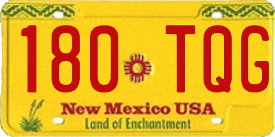 NM license plate 180TQG