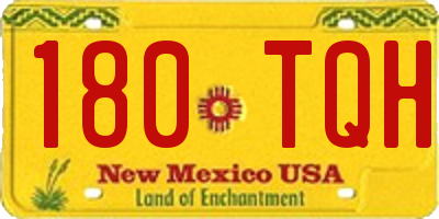 NM license plate 180TQH