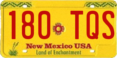 NM license plate 180TQS