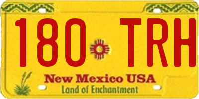 NM license plate 180TRH