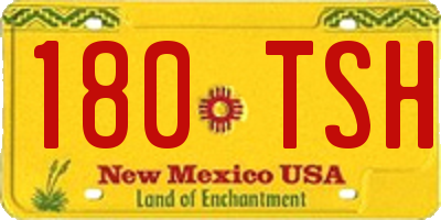 NM license plate 180TSH