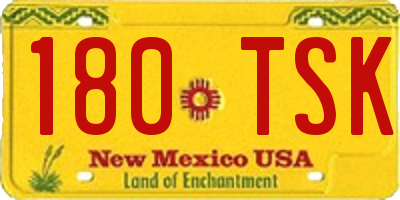 NM license plate 180TSK