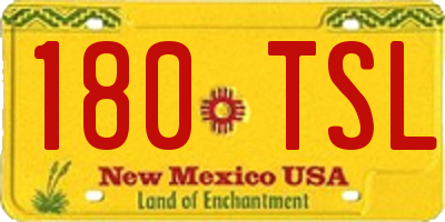 NM license plate 180TSL