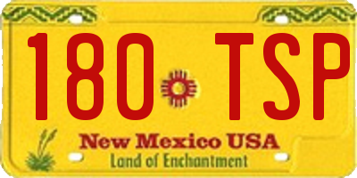 NM license plate 180TSP