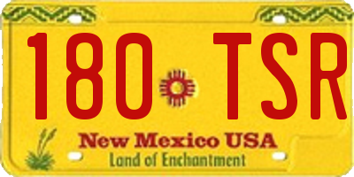 NM license plate 180TSR