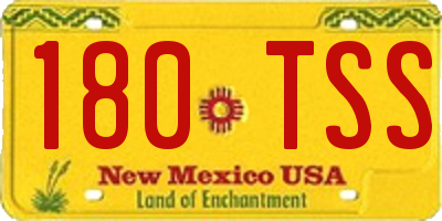 NM license plate 180TSS